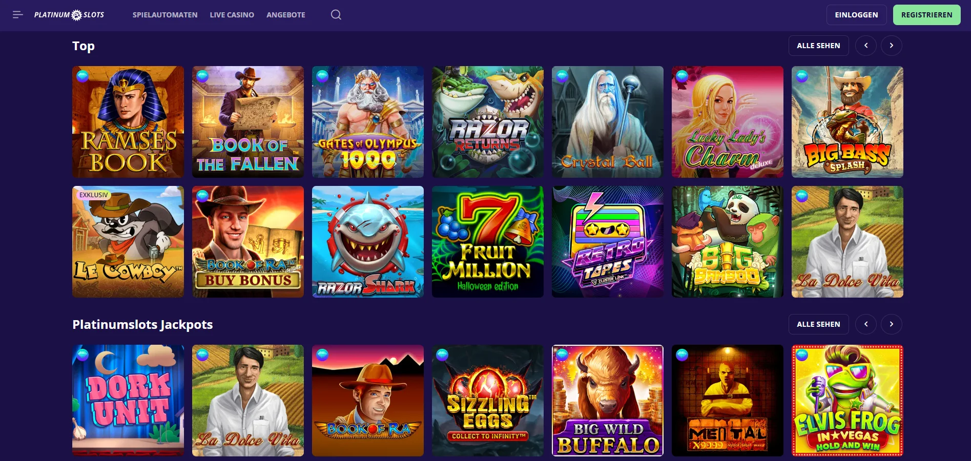 Platinumslots Casino Übersicht